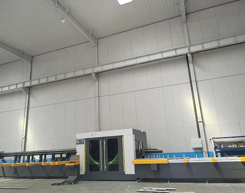 Aluminum profile CNC cutting and drilling station