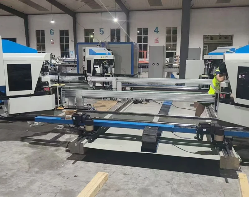 48 Axes CNC Four Head Corner Crimping production line